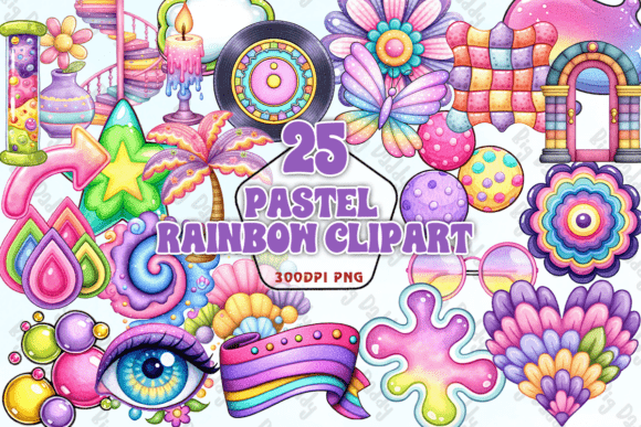 Download Pastel Rainbow Clipart PNG - Pastel rainbow clipart Collection