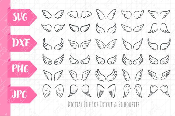 Download Wings SVG| Angel Wing Bundle PNG - Wing Collection