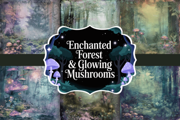 Download Enchanted Forest &amp; Glowing Mushrooms - Wing Collection