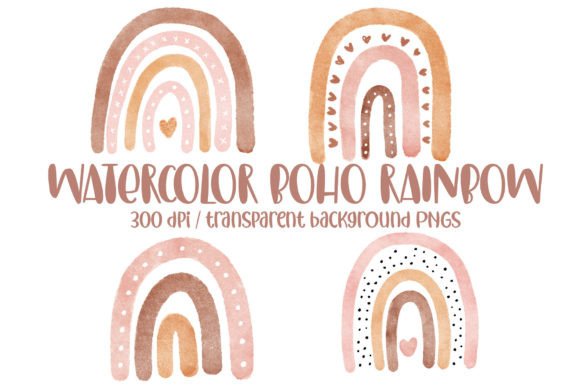 Download Watercolor Boho Rainbow PNG Clipart - Boho rainbow png Collection