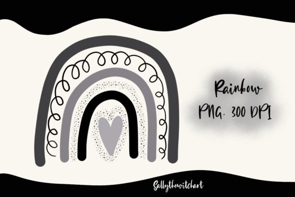 Download Black Gray Boho Rainbow PNG Clipart - Premium Resources
