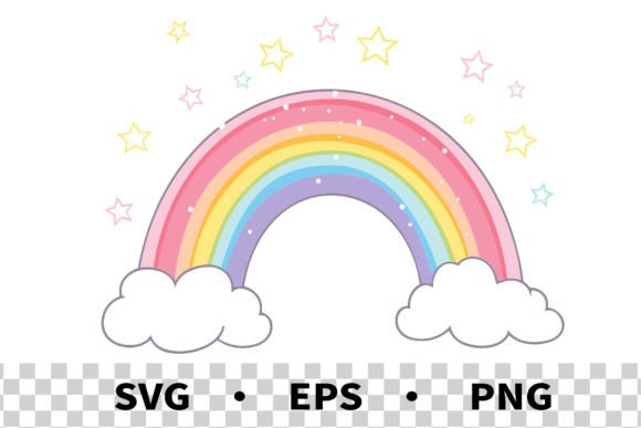 Download SVG Pastel Rainbow Clipart Vector - Pastel rainbow clipart Collection